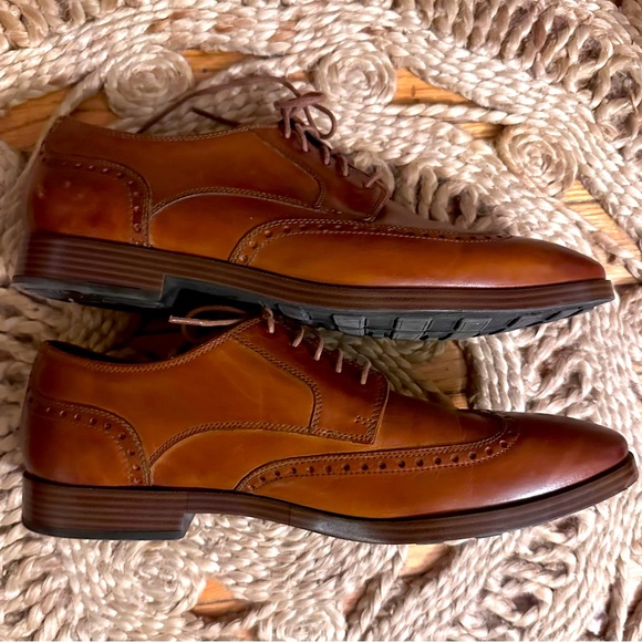 Cole Haan British Tan Leather Warren' Wingtip Oxford 11 - Picture 7 of 7